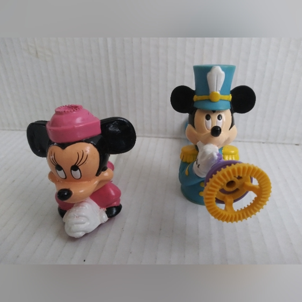 Mickey and Minnie Mouse Vintage Disney Bubble Blowers toy set